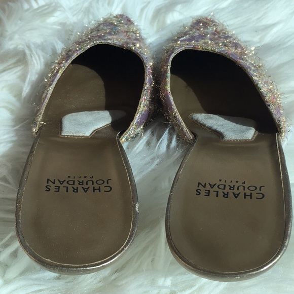 NWOB Charles Jourdan Lavender tweed Pointy Heels - Picture 4 of 16